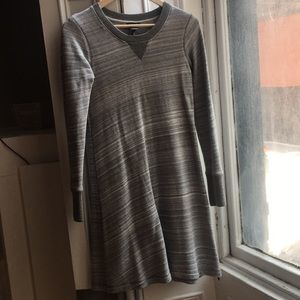 Club Monaco Gray Stripped Sweater Dress, Size 2